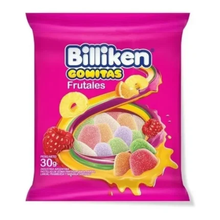 GOMITAS FRUTALES BILLIKEN X 12 UNIDADES X 30 GR