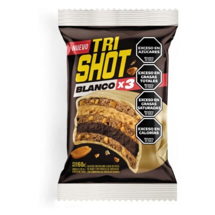 ALFAJOR TRI SHOT BLANCO 60GR