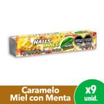 HALLS MIEL Y MENTA X 12U