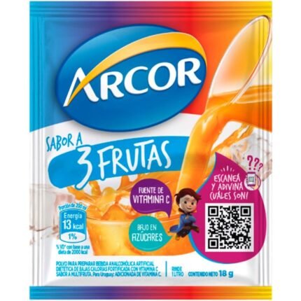 JUGO ARCOR 3 FRUTAS X 18U