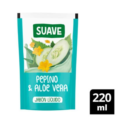 JABON LIQUIDO SUAVE X220ML PEPINO Y ALOE VERA