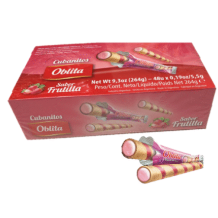 CUBANITOS OBLITA FRUTILLA X48