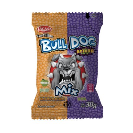 BULL DOG ACIDAS TUTTI/LIMON X 12 UNIDADES X 30 GR