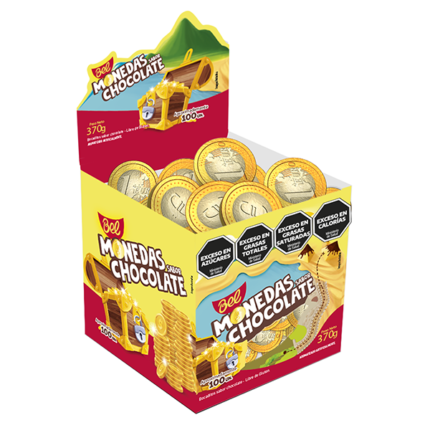 MONEDA CHOCOLATE BEL X100U