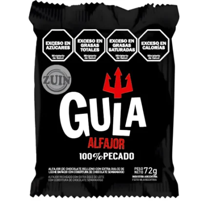 ALFAJOR GULA NEGRO100% PECADO 72GR