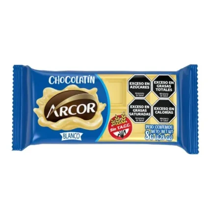 CHOCOLATIN ARCOR BLANC 8G (20