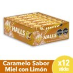 HALLS MIEL Y LIMON X 12U