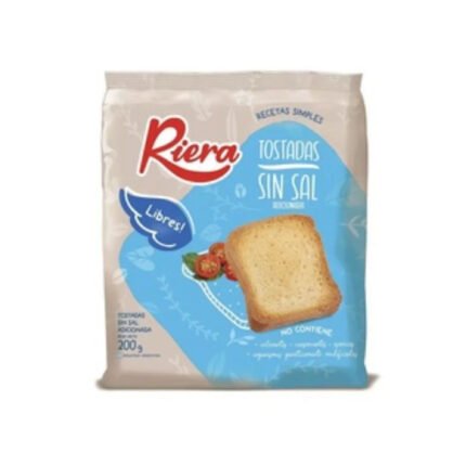 TOSTADAS SIN SAL RIERA X200G