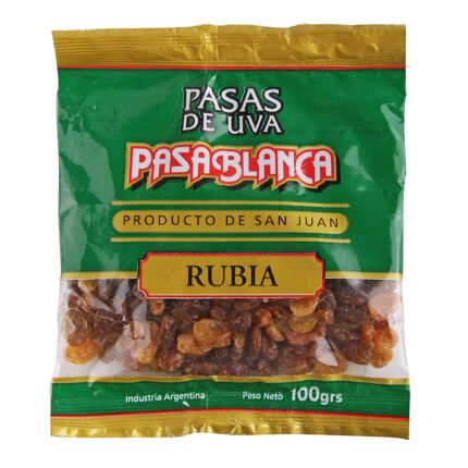 PASAS DE UVA 100G NOGAL DORADO