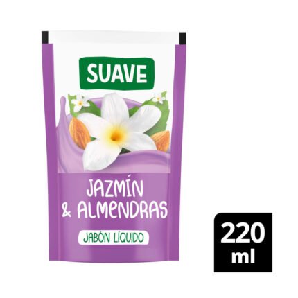 JABON LIQUIDO SUAVE X220ML JAZMIN Y ALMENDRAS