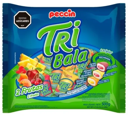 CARAMELO TRI BALA FRUTILLA X 100U