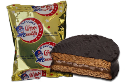 ALFAJOR CAPITAN DEL ESPACIO 40G NEGRO