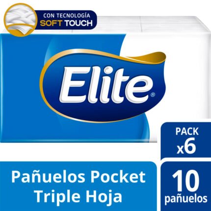 PAÑUELITOS ELITE X6 TRIPLE HOJA SOFT TOUCH