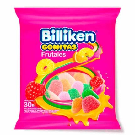 GOMITAS ACIDAS BILLIKEN X 12 UNIDADES X 30 GR