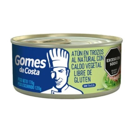 ATUN EN TROZOS AL NATURAL GOMES DA COSTA X 170 GR