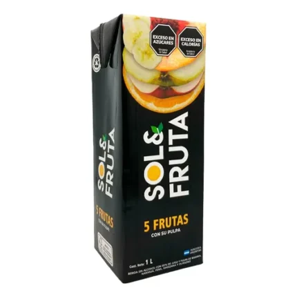 JUGO DE 5 FRUTAS SOL & FRUTA X 1 LT