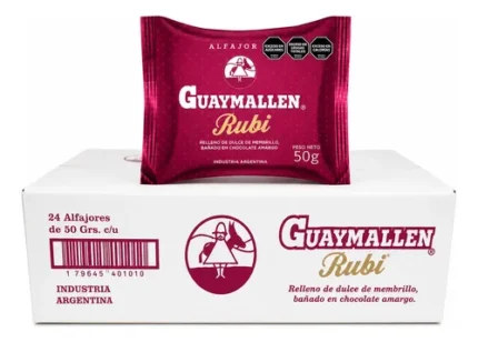 ALFAJOR GUAYMALLEN SIMPLE RUBI X50G
