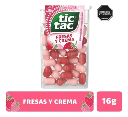 TIC TAC FRUTILLA Y CREMA 12 UNIDADES