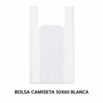 BOLSA CAMISETA 50X60 BLANCA