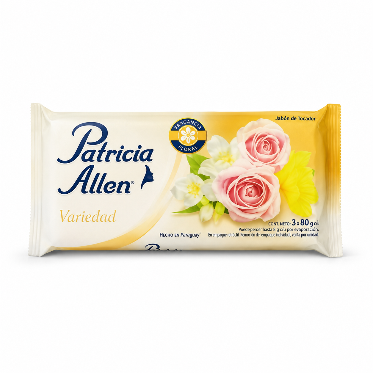 JABON DE TOCADOR PATRICIA ALLEN VARIEDAD X 3