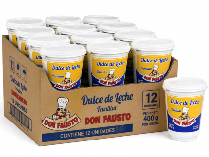 DULCE DE LECHE DON FAUSTO 400 GR X CAJA - 12U