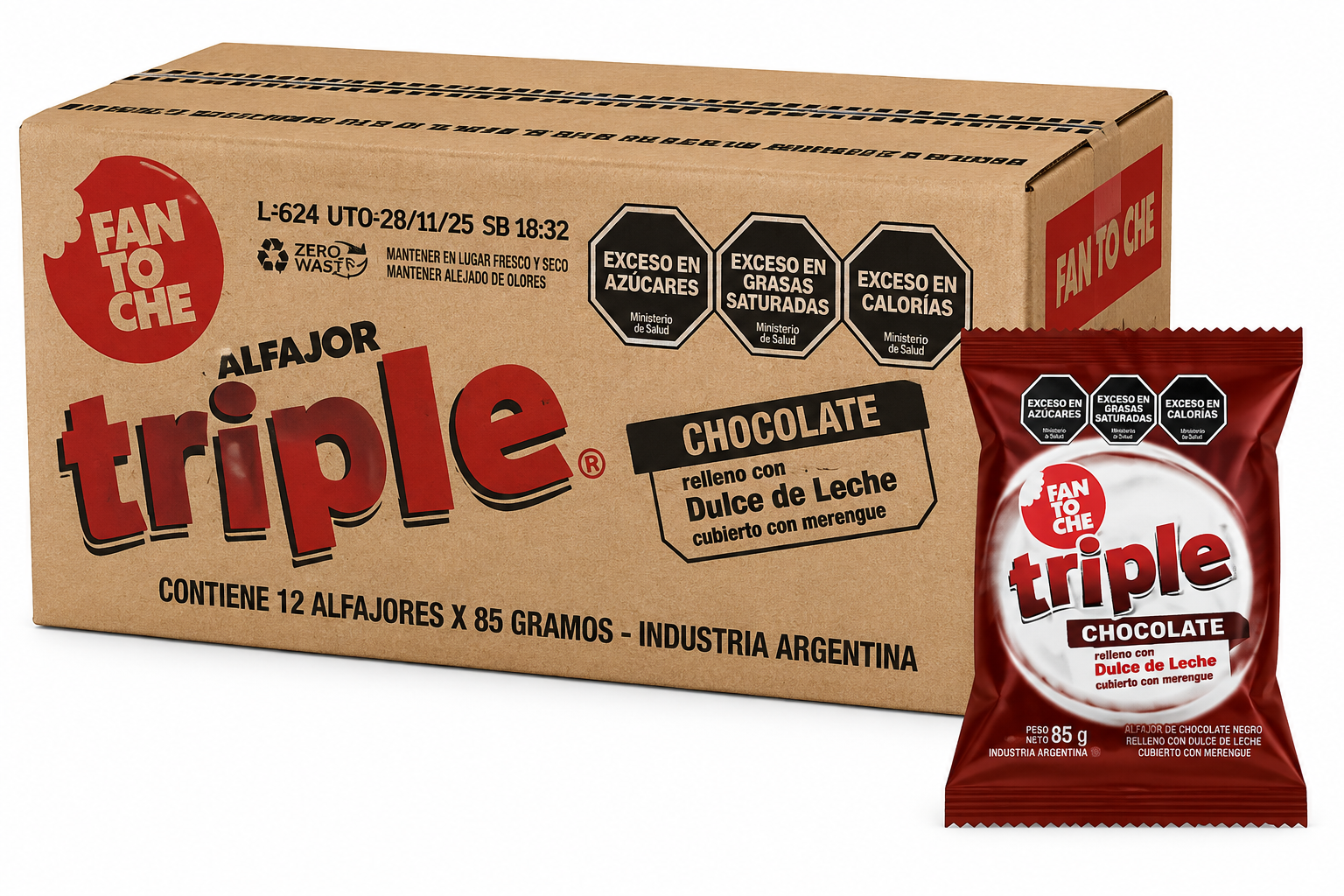 FANTOCHE TRIPLE NEGRO X CAJA - 12U