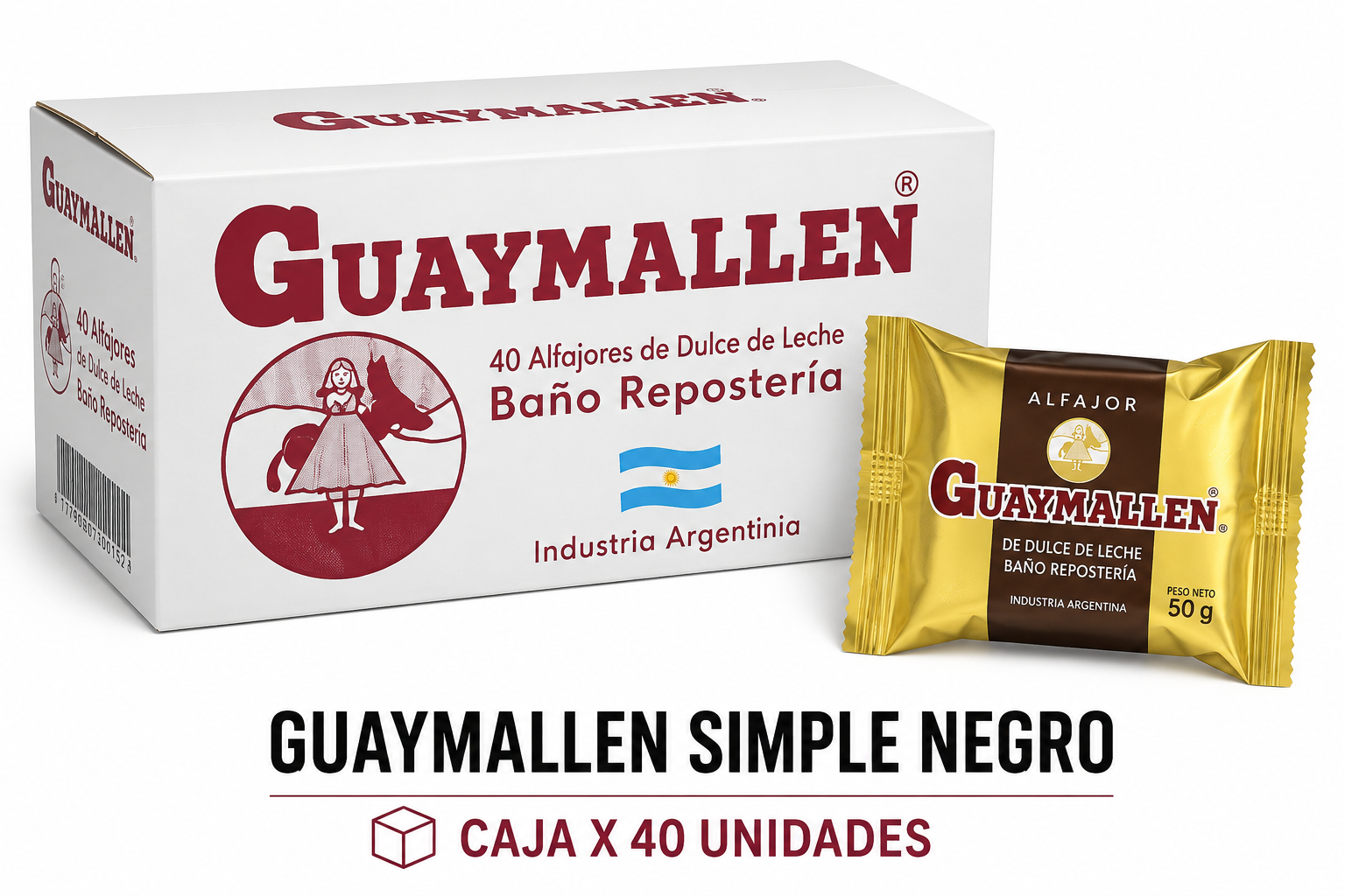 GUAYMALLEN SIMPLE NEGRO X CAJA - 40U