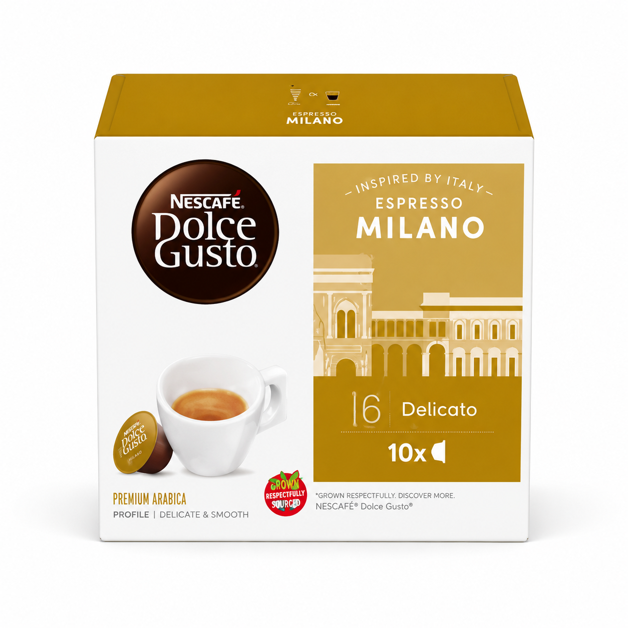 CAPSULAS DOLCE ESPRESSO MILANO X 10U