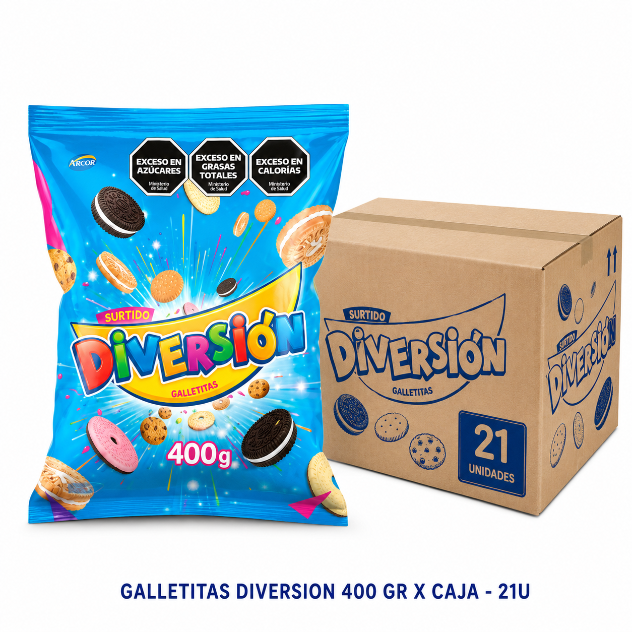 GALLETITA DIVERSION 400 GR X CAJA- 21U
