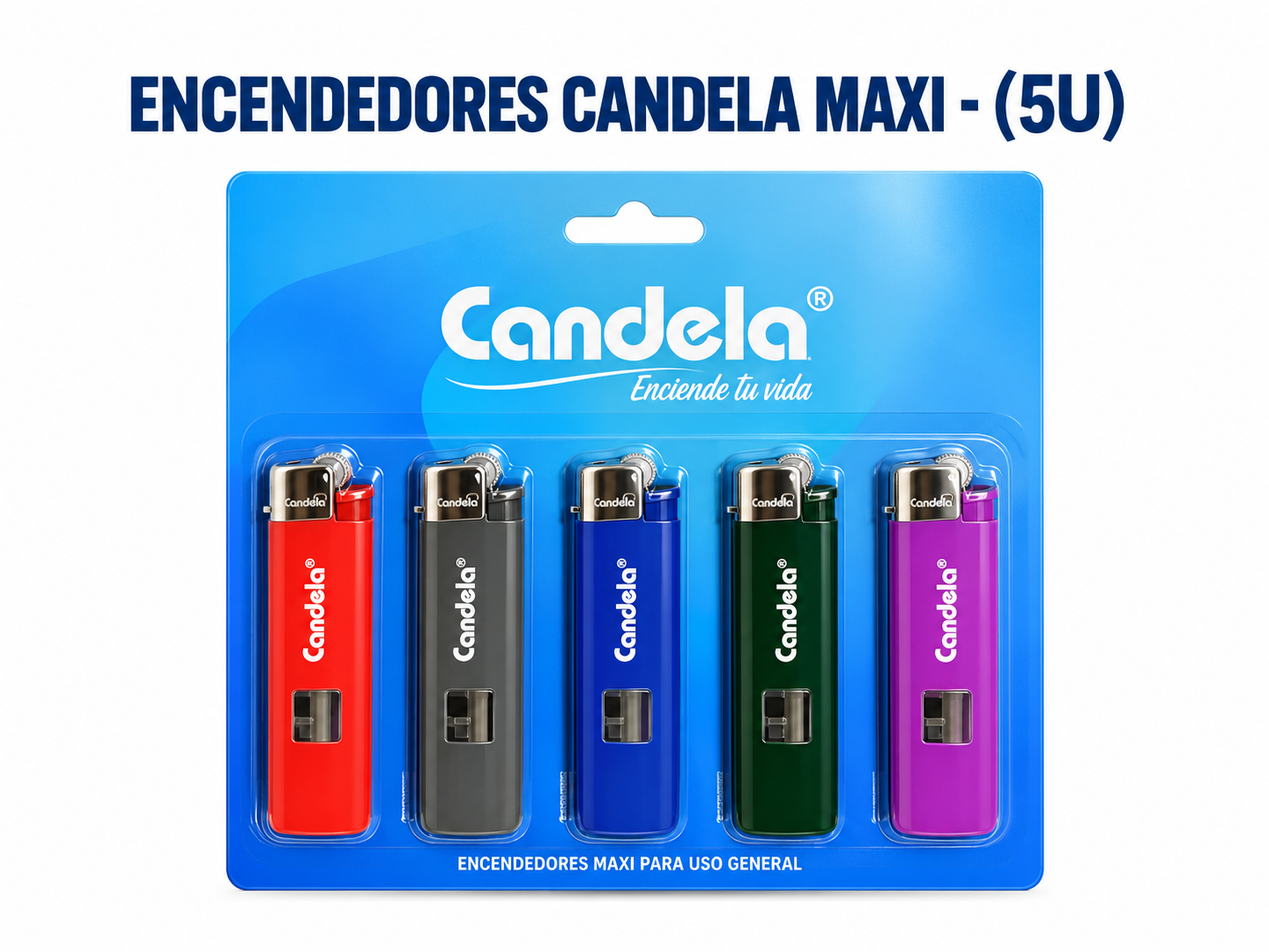 ENCENDEDORES CANDELA MAXI - (5U)