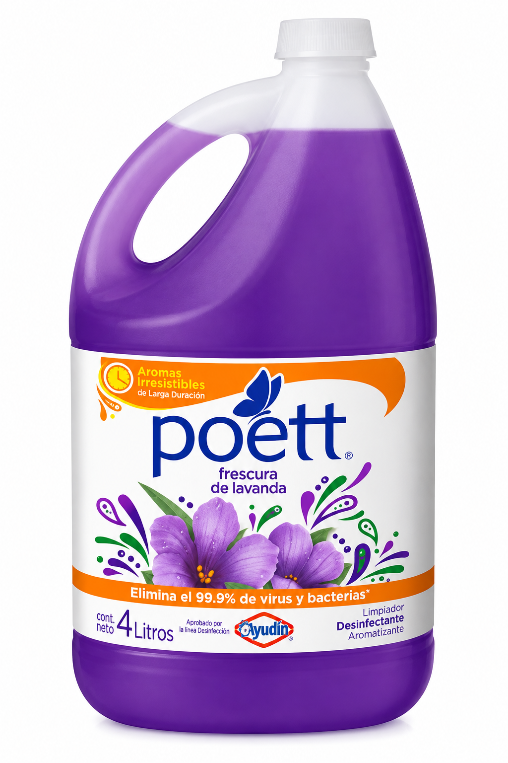 LIMPIADOR PISO POETT FRESCURA DE LAVANDA X 4 LT
