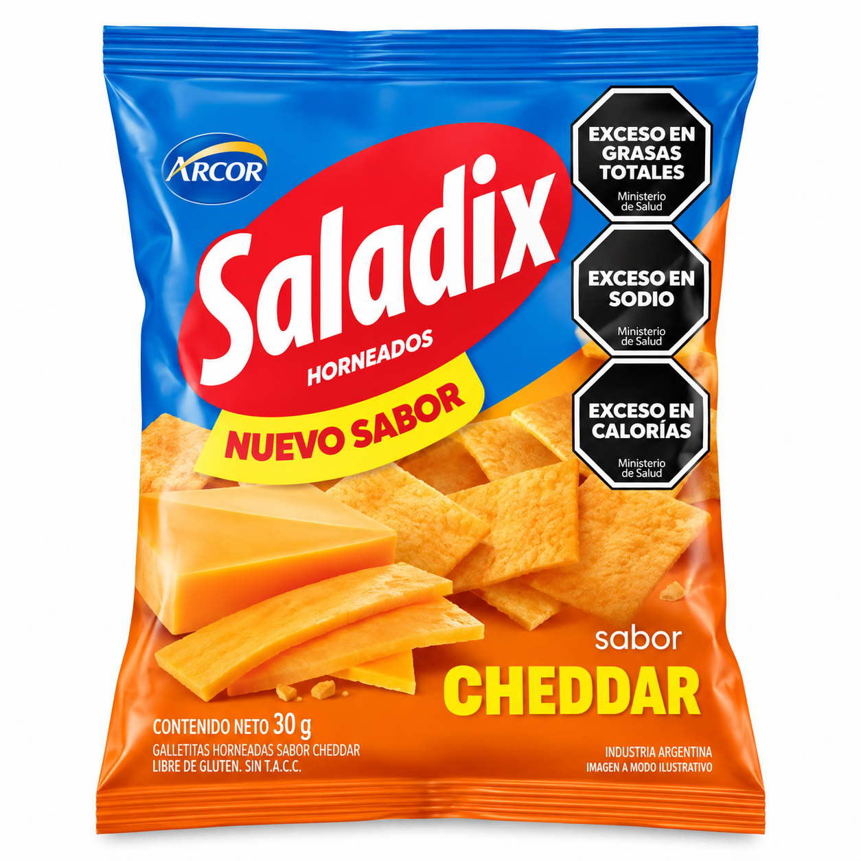 GALLETITAS SALADIX CHEDDAR X 35 GR