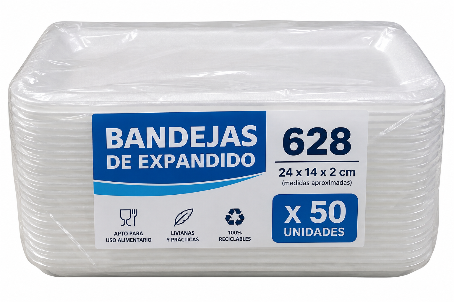 BANDEJA EXPANDIDO 628 X50